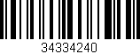 Código de barras (EAN, GTIN, SKU, ISBN): '34334240'
