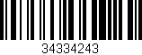 Código de barras (EAN, GTIN, SKU, ISBN): '34334243'