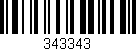 Código de barras (EAN, GTIN, SKU, ISBN): '343343'