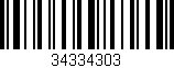 Código de barras (EAN, GTIN, SKU, ISBN): '34334303'