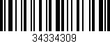 Código de barras (EAN, GTIN, SKU, ISBN): '34334309'