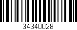 Código de barras (EAN, GTIN, SKU, ISBN): '34340028'