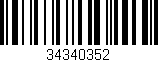 Código de barras (EAN, GTIN, SKU, ISBN): '34340352'