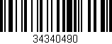 Código de barras (EAN, GTIN, SKU, ISBN): '34340490'