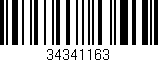 Código de barras (EAN, GTIN, SKU, ISBN): '34341163'