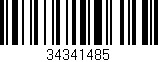 Código de barras (EAN, GTIN, SKU, ISBN): '34341485'