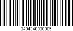 Código de barras (EAN, GTIN, SKU, ISBN): '3434340000005'