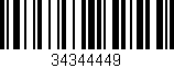 Código de barras (EAN, GTIN, SKU, ISBN): '34344449'