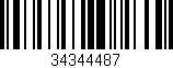 Código de barras (EAN, GTIN, SKU, ISBN): '34344487'