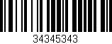 Código de barras (EAN, GTIN, SKU, ISBN): '34345343'