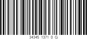 Código de barras (EAN, GTIN, SKU, ISBN): '34345_1371_0_G'