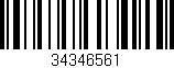 Código de barras (EAN, GTIN, SKU, ISBN): '34346561'