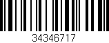 Código de barras (EAN, GTIN, SKU, ISBN): '34346717'