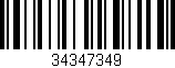 Código de barras (EAN, GTIN, SKU, ISBN): '34347349'