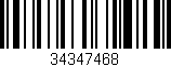 Código de barras (EAN, GTIN, SKU, ISBN): '34347468'
