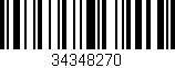 Código de barras (EAN, GTIN, SKU, ISBN): '34348270'