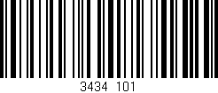Código de barras (EAN, GTIN, SKU, ISBN): '3434/101'