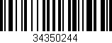 Código de barras (EAN, GTIN, SKU, ISBN): '34350244'