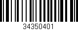 Código de barras (EAN, GTIN, SKU, ISBN): '34350401'