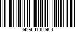 Código de barras (EAN, GTIN, SKU, ISBN): '3435091000498'