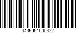 Código de barras (EAN, GTIN, SKU, ISBN): '3435091000832'