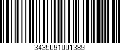 Código de barras (EAN, GTIN, SKU, ISBN): '3435091001389'