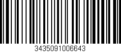 Código de barras (EAN, GTIN, SKU, ISBN): '3435091006643'