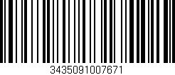 Código de barras (EAN, GTIN, SKU, ISBN): '3435091007671'