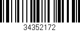 Código de barras (EAN, GTIN, SKU, ISBN): '34352172'