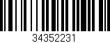 Código de barras (EAN, GTIN, SKU, ISBN): '34352231'