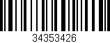 Código de barras (EAN, GTIN, SKU, ISBN): '34353426'