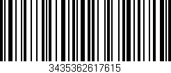 Código de barras (EAN, GTIN, SKU, ISBN): '3435362617615'