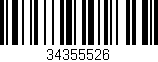 Código de barras (EAN, GTIN, SKU, ISBN): '34355526'
