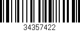 Código de barras (EAN, GTIN, SKU, ISBN): '34357422'