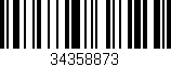 Código de barras (EAN, GTIN, SKU, ISBN): '34358873'