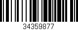 Código de barras (EAN, GTIN, SKU, ISBN): '34359877'
