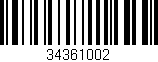 Código de barras (EAN, GTIN, SKU, ISBN): '34361002'