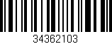 Código de barras (EAN, GTIN, SKU, ISBN): '34362103'