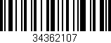 Código de barras (EAN, GTIN, SKU, ISBN): '34362107'