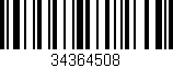 Código de barras (EAN, GTIN, SKU, ISBN): '34364508'