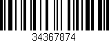 Código de barras (EAN, GTIN, SKU, ISBN): '34367874'