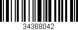 Código de barras (EAN, GTIN, SKU, ISBN): '34368042'