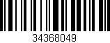 Código de barras (EAN, GTIN, SKU, ISBN): '34368049'
