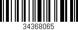 Código de barras (EAN, GTIN, SKU, ISBN): '34368065'