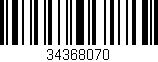 Código de barras (EAN, GTIN, SKU, ISBN): '34368070'