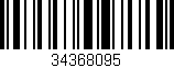 Código de barras (EAN, GTIN, SKU, ISBN): '34368095'