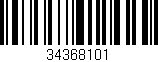 Código de barras (EAN, GTIN, SKU, ISBN): '34368101'