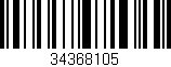 Código de barras (EAN, GTIN, SKU, ISBN): '34368105'