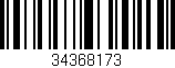 Código de barras (EAN, GTIN, SKU, ISBN): '34368173'