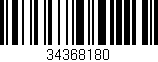 Código de barras (EAN, GTIN, SKU, ISBN): '34368180'